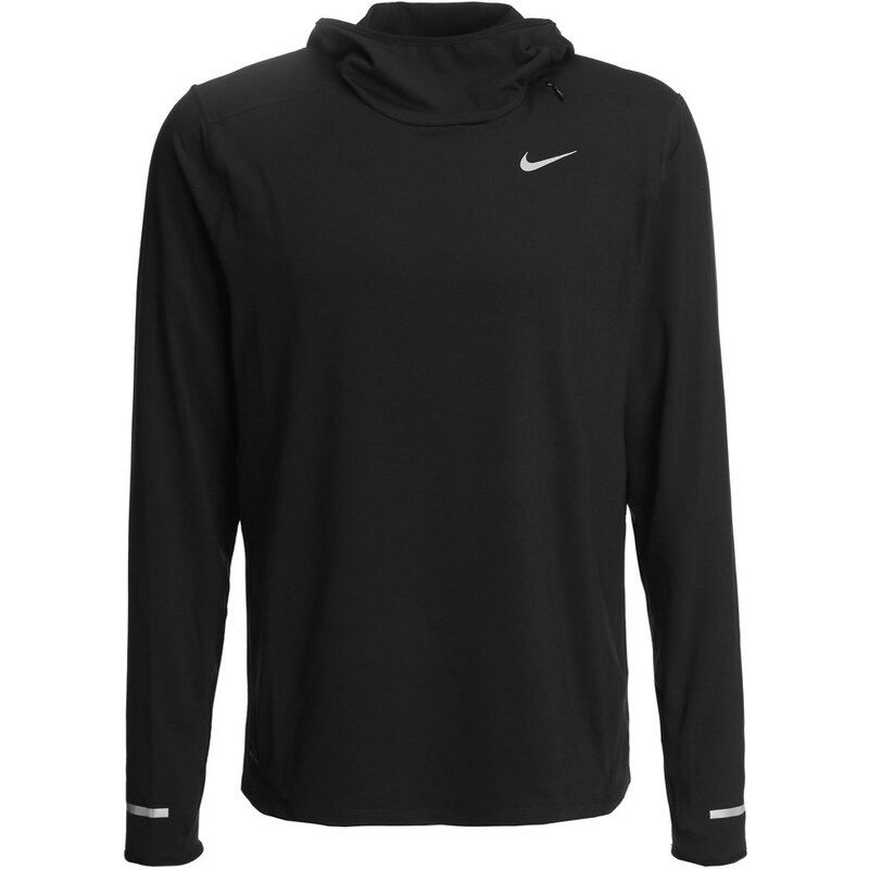 Nike Performance ELEMENT Tshirt à manches longues black/reflective silver