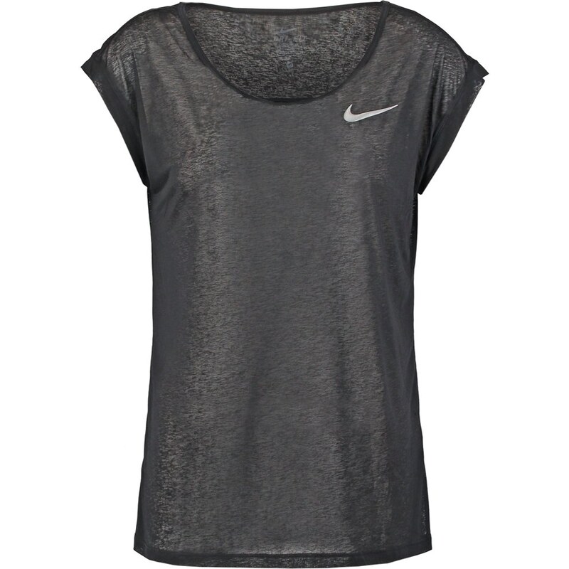 Nike Performance COOL BREEZE Tshirt de sport black/reflective silver