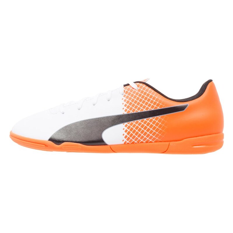 Puma EVOSPEED 5.5 IT Chaussures de foot en salle white/black/shocking orange