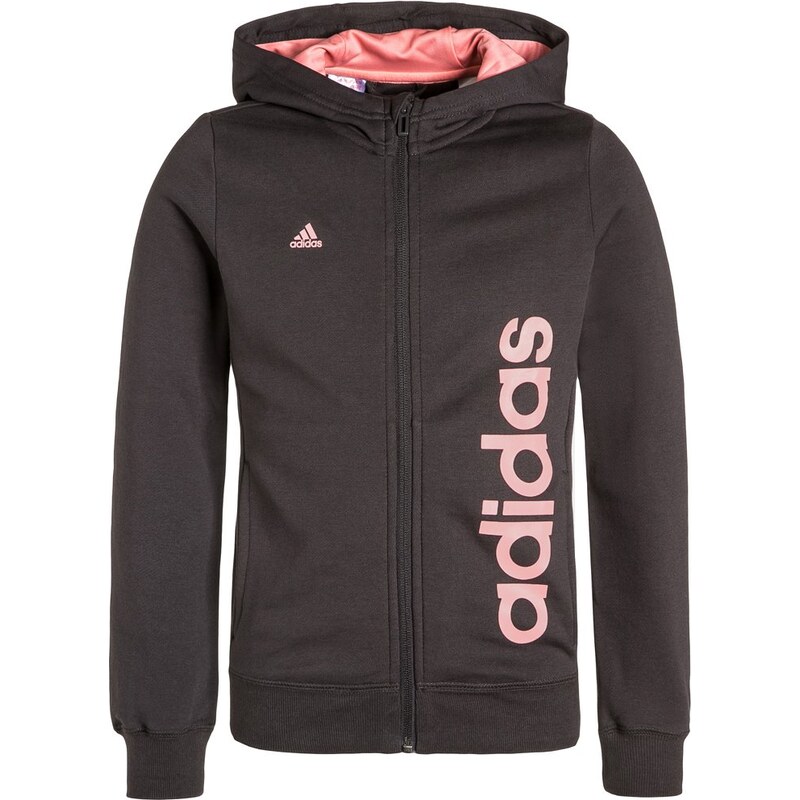 adidas Performance ESSENTIALS Sweat zippé utility black/ray pink