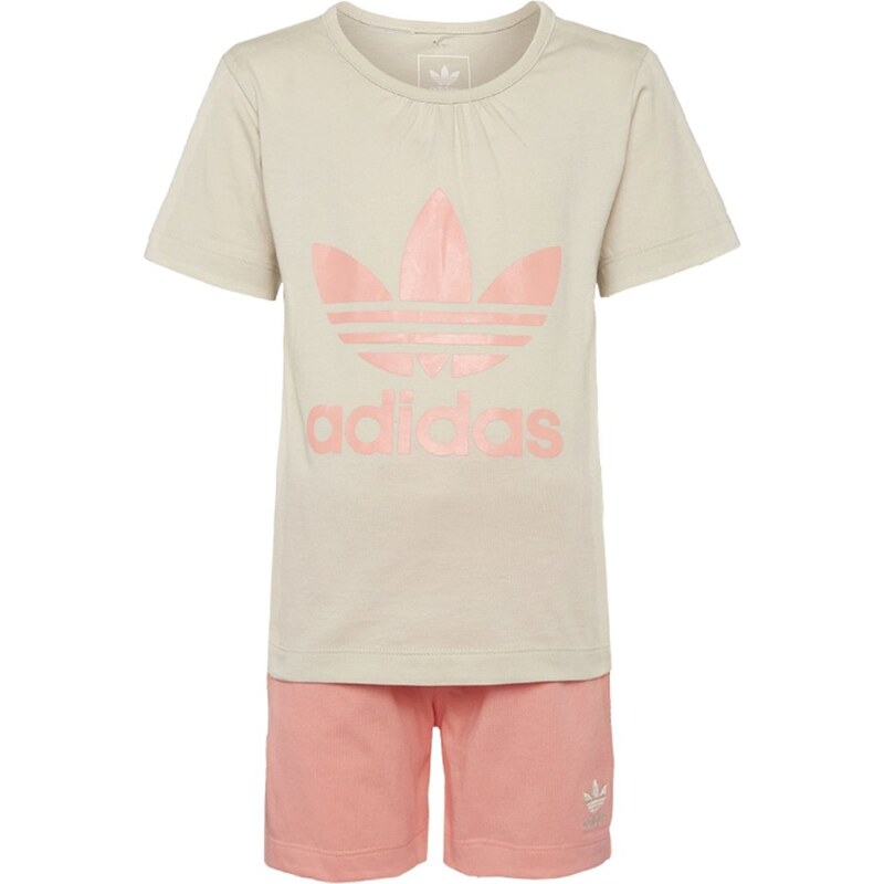 adidas Originals SET Tshirt imprimé clear brown/ray pink