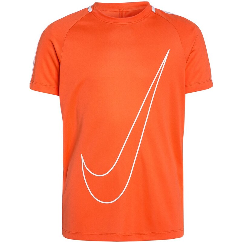 Nike Performance DRY ACADEMY Tshirt imprimé turf orange/white