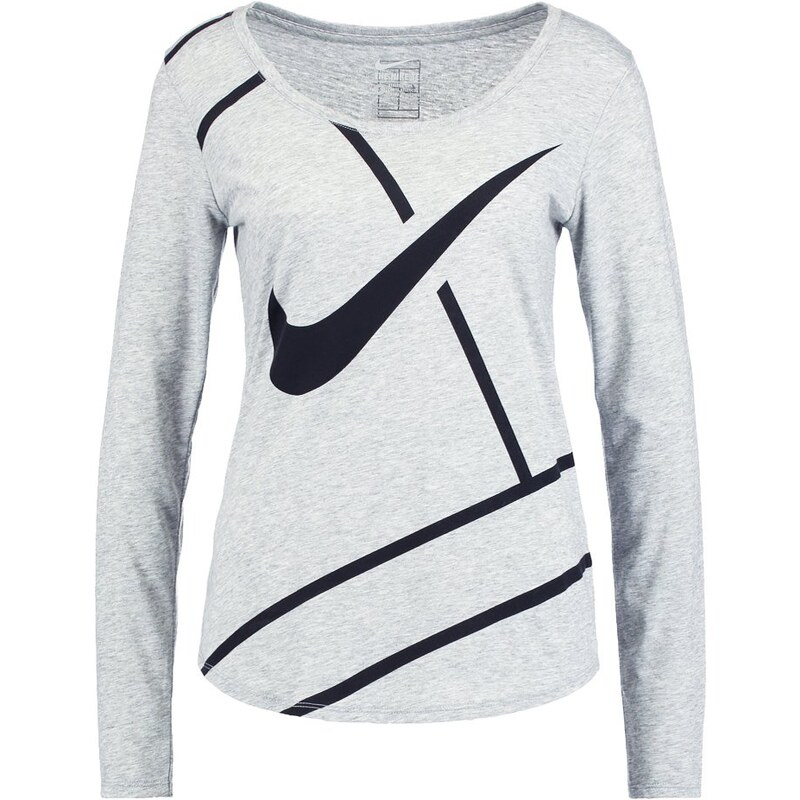 Nike Performance PRACTICE Tshirt de sport dark grey heather/black