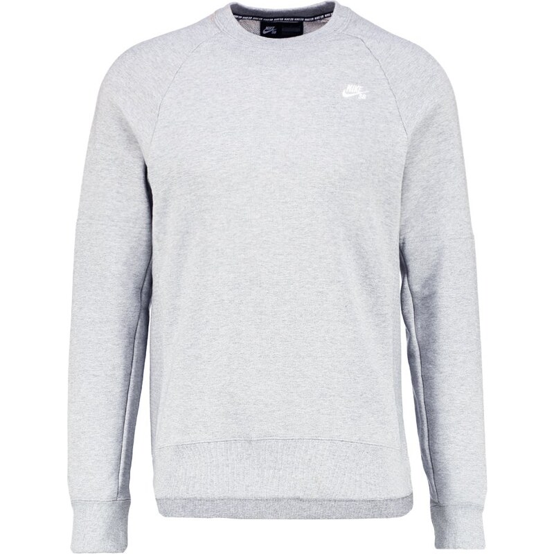 Nike SB EVERETT Sweatshirt dark grey heather/white
