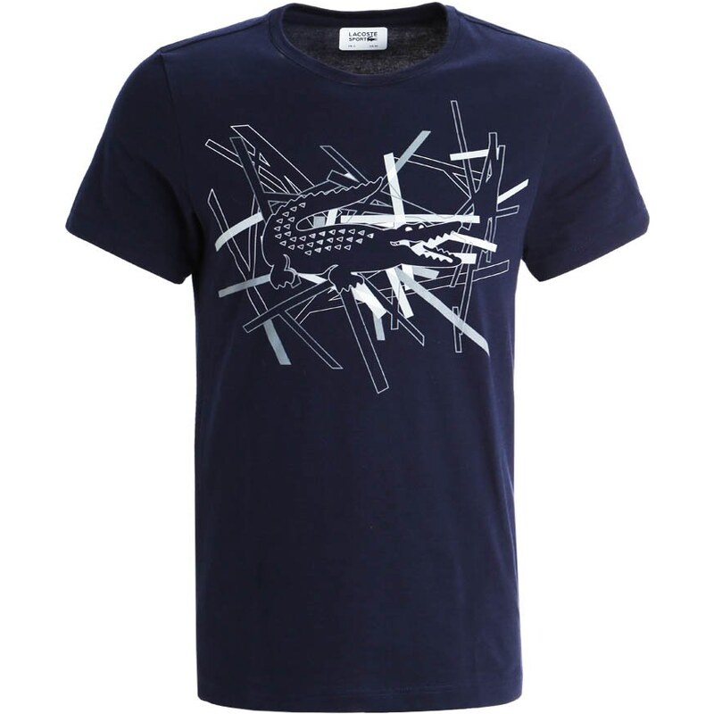 Lacoste Sport Tshirt imprimé navy blue