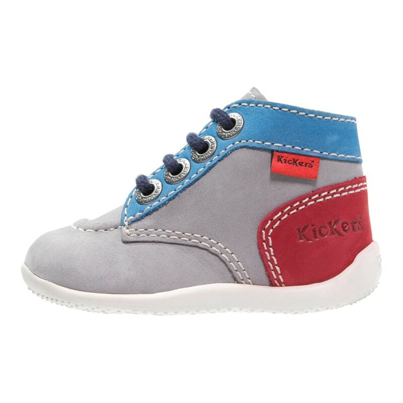Kickers BONBON Chaussures premiers pas gris/rouge/bleu