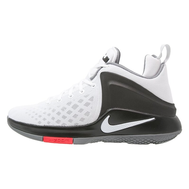 Nike Performance LEBRON WITNESS Chaussures de basket white/white/black/cool grey/bright crimson/pure platinum