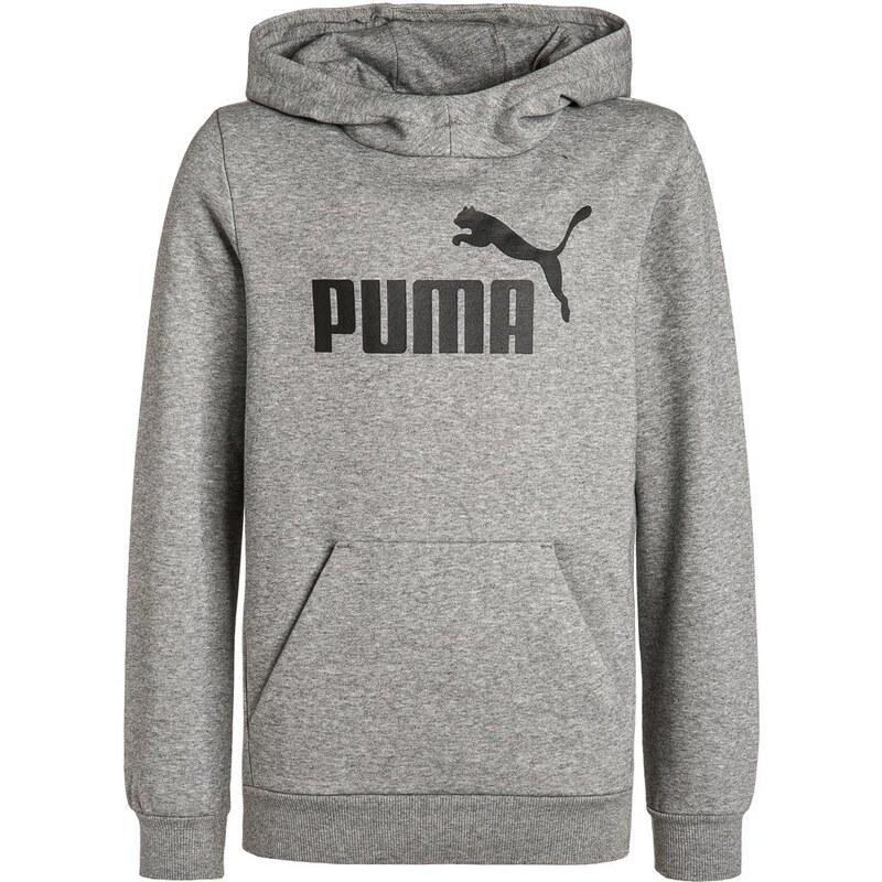 Puma LARGE LOGO Sweat à capuche medium gray heather