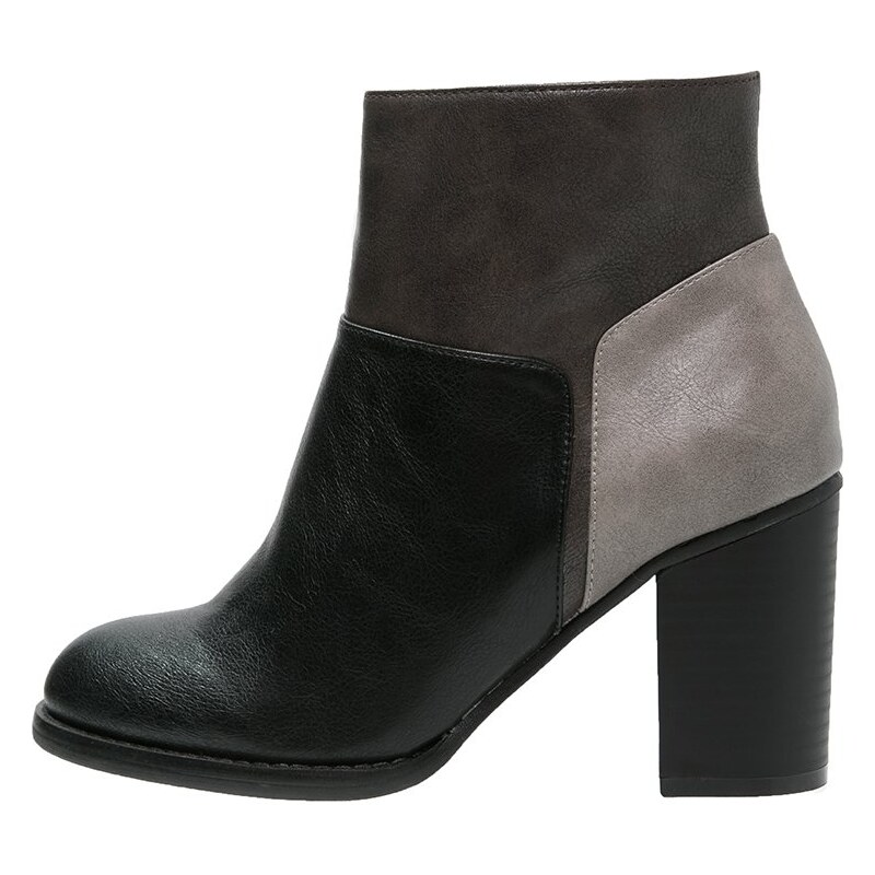 Anna Field Boots à talons black/light grey/dark grey
