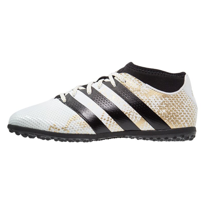 adidas Performance ACE 16.3 PRIMEMESH TF Chaussures de foot multicrampons white/core black/gold metallic