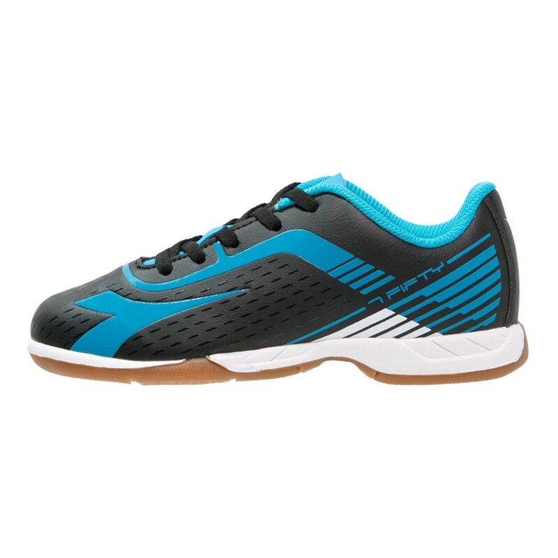 Diadora 7FIFTY ID Chaussures de foot en salle black/blue fluo/white