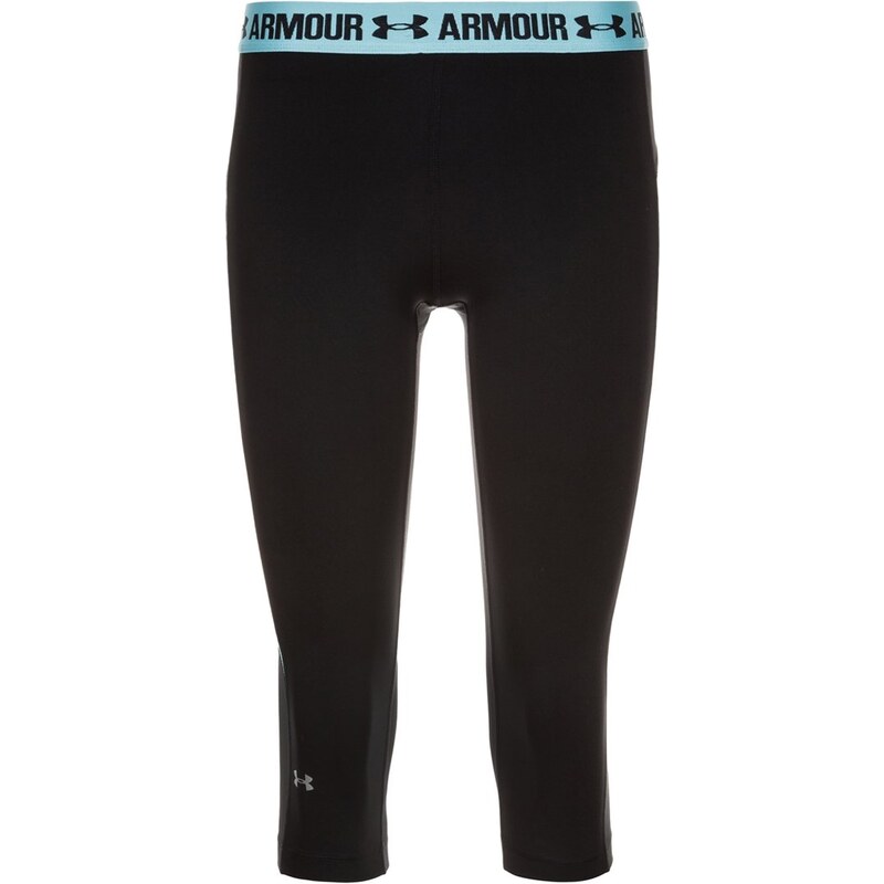 Under Armour Pantalon 3/4 de sport black/sky blue/metallic silver