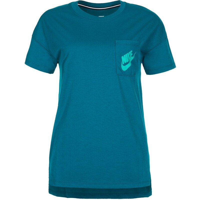 Nike Sportswear SIGNAL Tshirt imprimé green abyss/hyper jade
