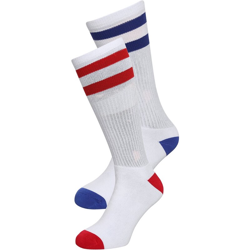 YOURTURN 2 PACK Chaussettes white/blue/red