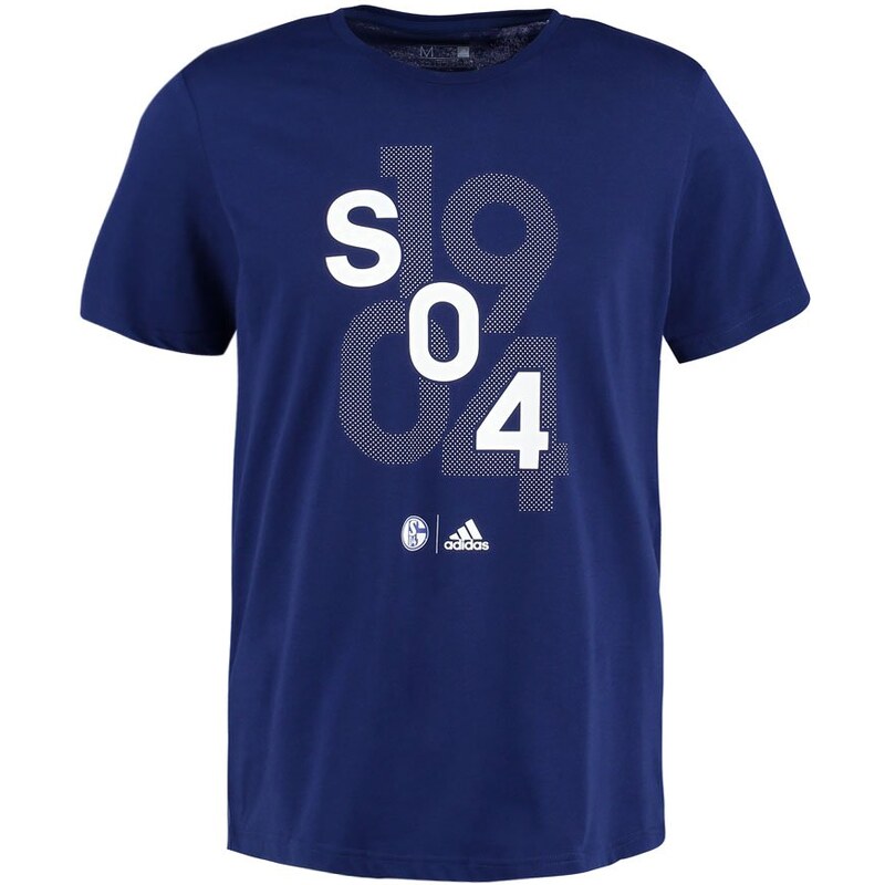 adidas Performance FC SCHALKE 04 Tshirt imprimé dark blue