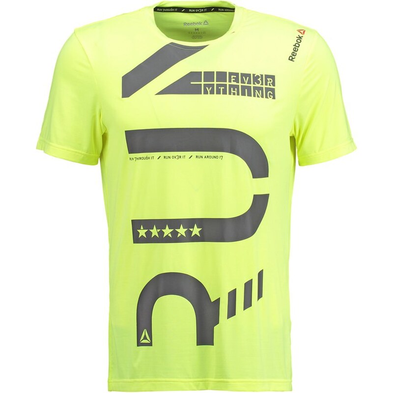 Reebok Tshirt de sport solar yellow