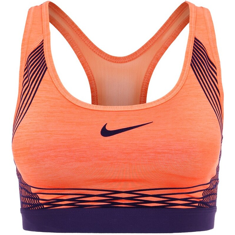 Nike Performance PRO HYPER Soutiengorge de sport turf orange/purple dynasty