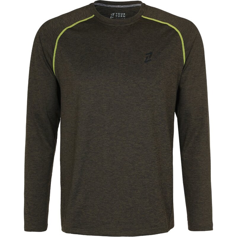 Your Turn Active Tshirt à manches longues dark green