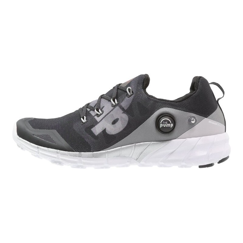 Reebok ZPUMP FUSION 2.0 ELE Chaussures de running neutres coal/steel/silver metallic/white/black