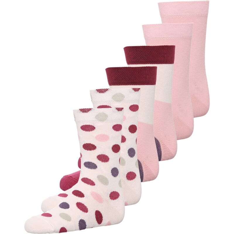 Ewers 6 PACK Chaussettes beere/altrosa/rosa