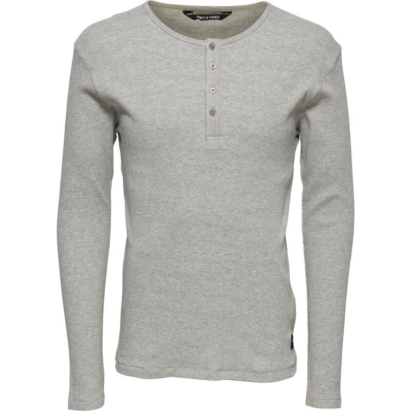 Only & Sons ONSLIAM Tshirt à manches longues light grey melange