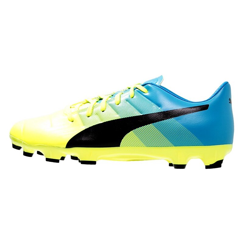 Puma EVOPOWER 3.3 AG Chaussures de foot à crampons safety yellow/black/atomic blue