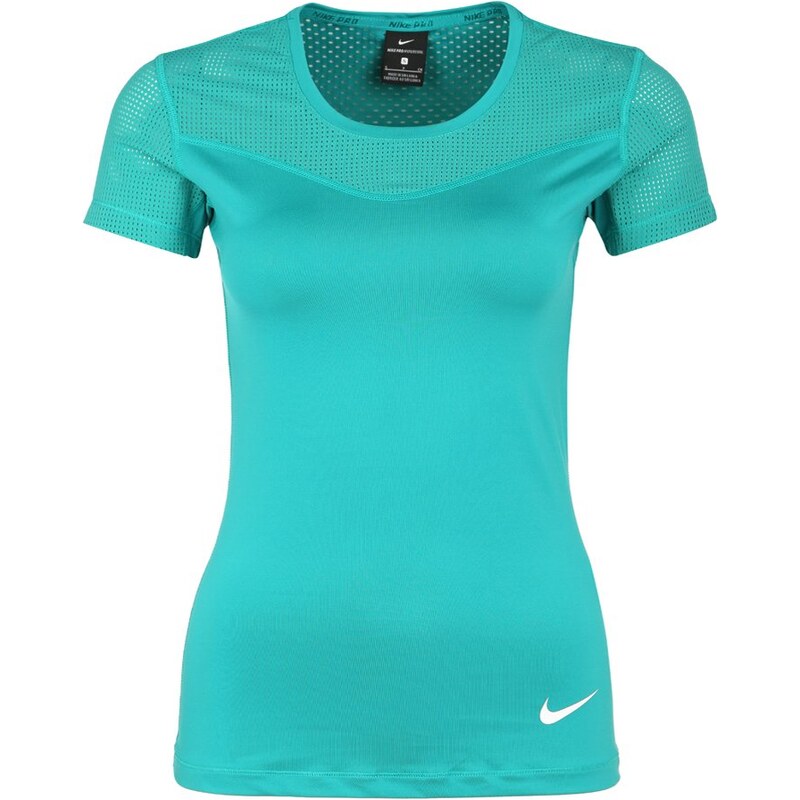 Nike Performance PRO HYPERCOOL Tshirt de sport teal charge/white