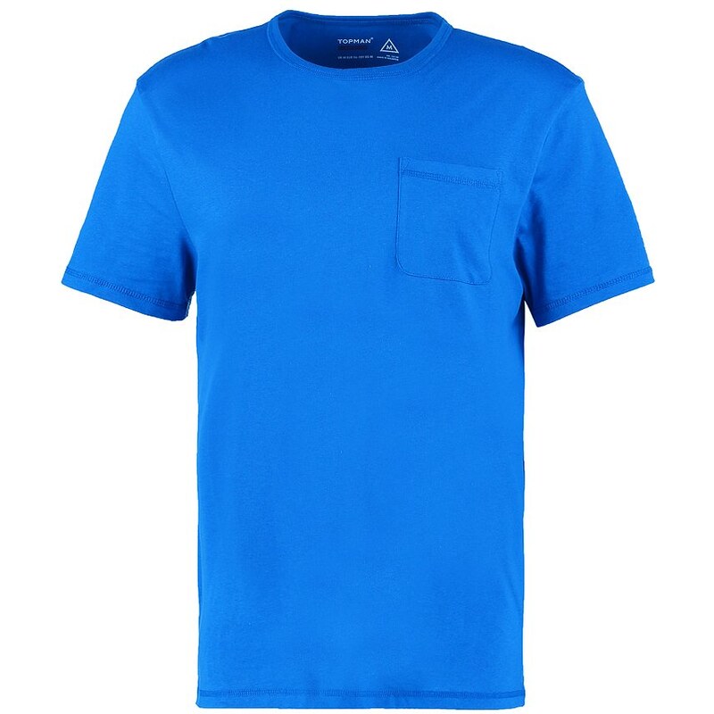 Topman CLASSIC FIT Tshirt basique mid blue