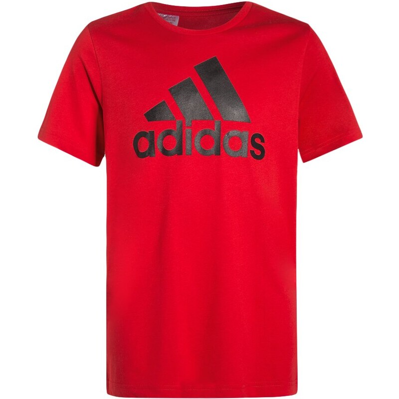 adidas Performance ESSENTIALS Tshirt imprimé vivid red/utility black