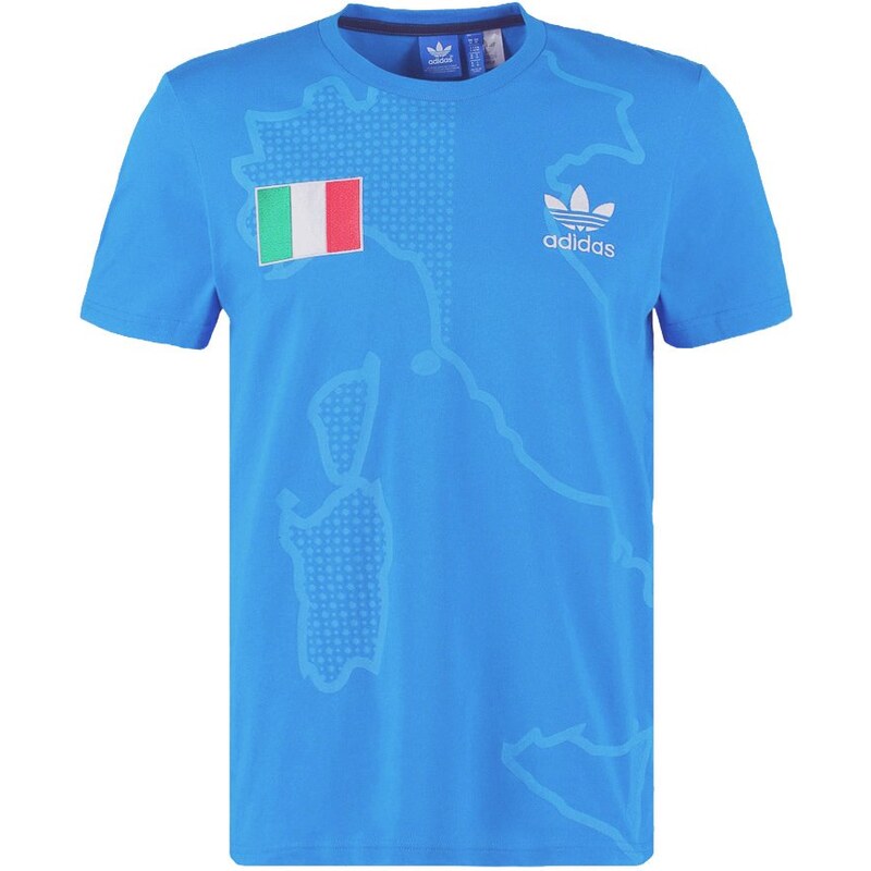 adidas Originals ITALY Tshirt imprimé bright blue