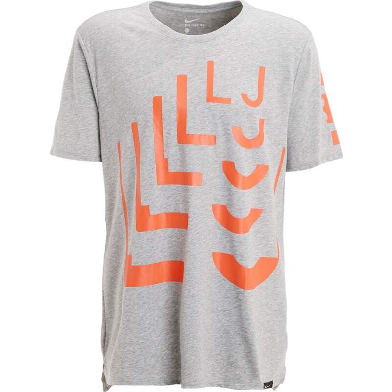 Nike Performance LEBRON ART Tshirt de sport dark grey heather/turf orange
