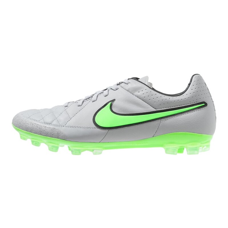 Nike Performance TIEMPO LEGACY AGR Chaussures de foot à crampons wolf grey/green strike/black