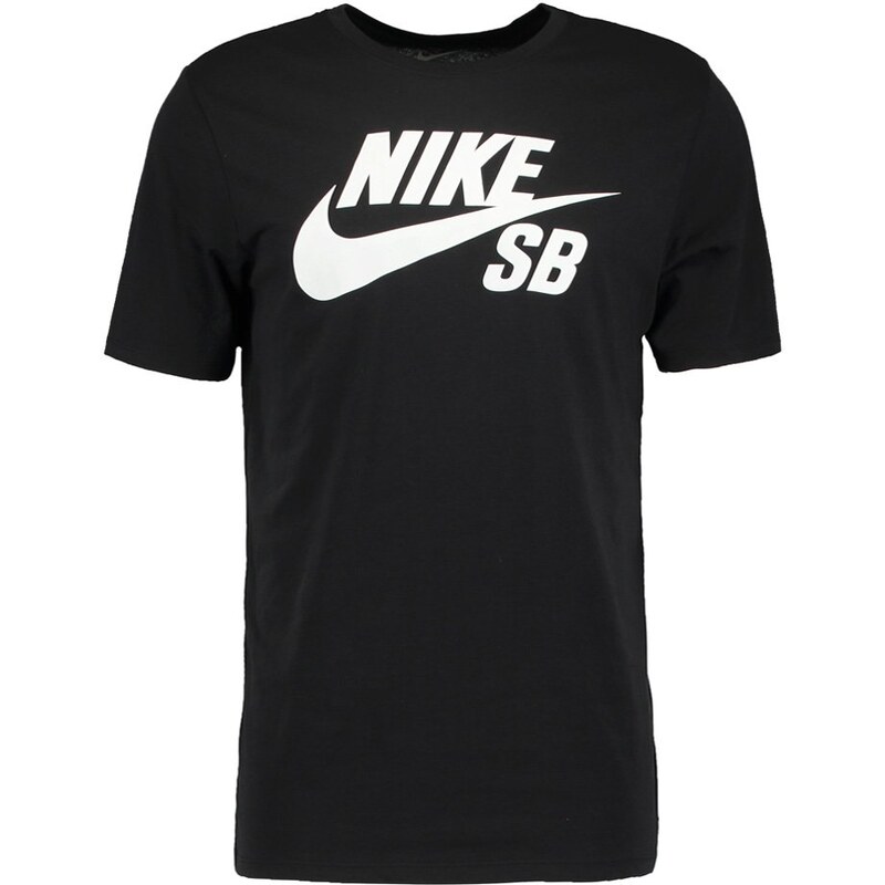 Nike SB LOGO Tshirt imprimé black/white