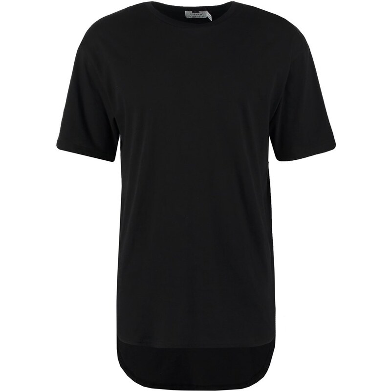 Topman BIEB LONGLINE FIT Tshirt basique black