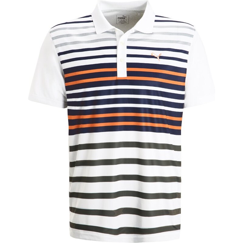 Puma Golf Tshirt de sport bright white/vibrant orange