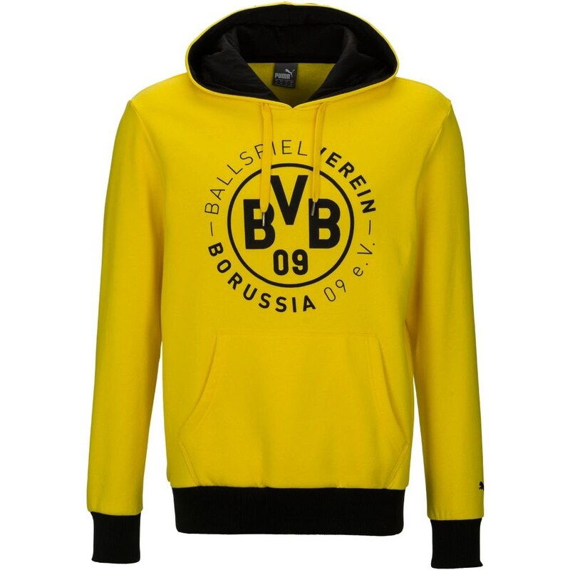 Puma BVB Sweat à capuche cyber yellow/black