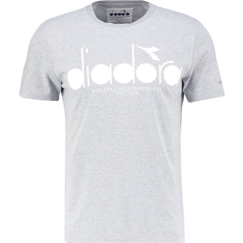 Diadora Tshirt imprimé light middle grey melange