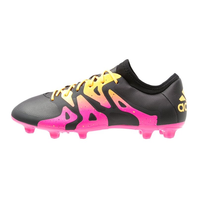 adidas Performance X 15.2 FG/AG Chaussures de foot à crampons core black/shock pink/solar gold