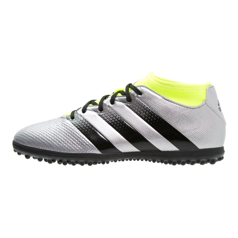 adidas Performance ACE 16.3 PRIMEMESH TF Chaussures de foot multicrampons silver metallic/core black/solar yellow