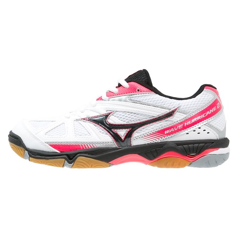 Mizuno WAVE HURRICANE 2 Chaussures de handball white/black/diva pink