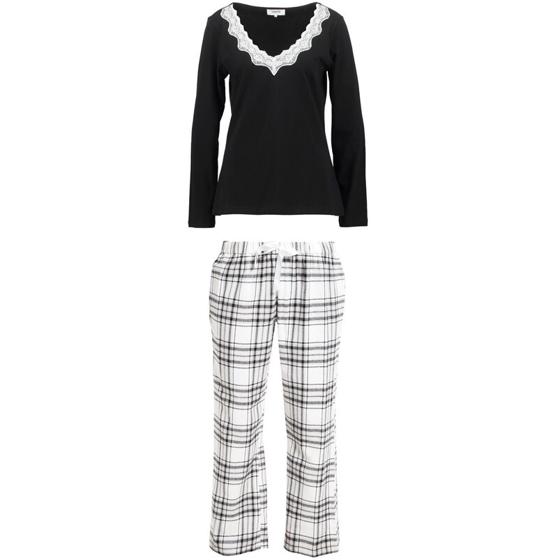 Zalando Essentials Pyjama black/off white