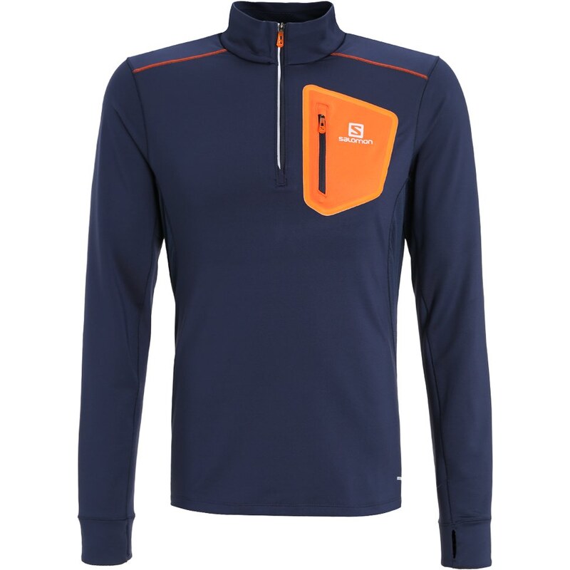Salomon TRAIL RUNNER WARM Tshirt de sport big blue/vivid orange