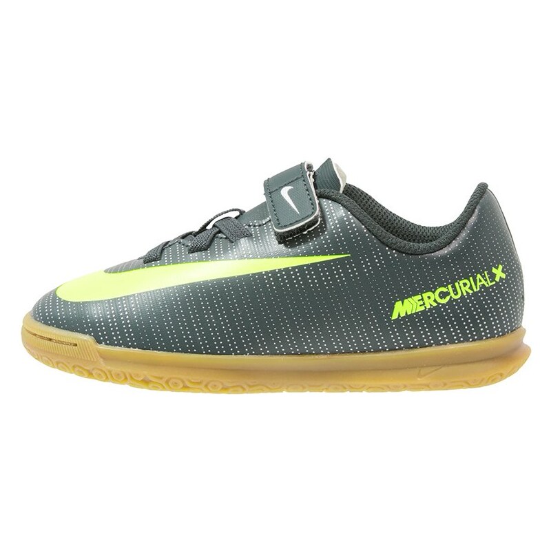 Nike Performance JR MERCURIAL VRTX 3 (V) CR7 IC Chaussures de foot en salle seaweed/volt/hasta/white/metallic silver