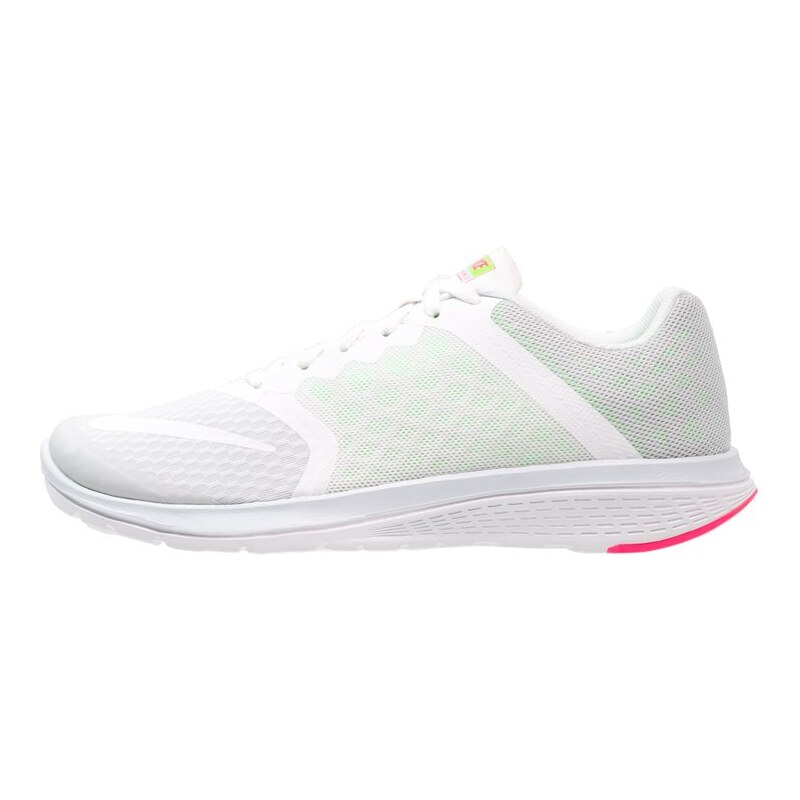 Nike Performance FS LITE RUN 3 Chaussures de running compétition pure platinum/white/voltage green/hyper pink