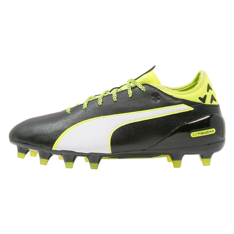 Puma EVOTOUCH 2 FG Chaussures de foot à crampons black/white/safety yellow