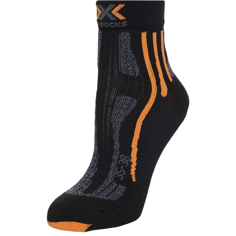 X Socks RUN SPEED TWO Chaussettes de sport black/grey mouline