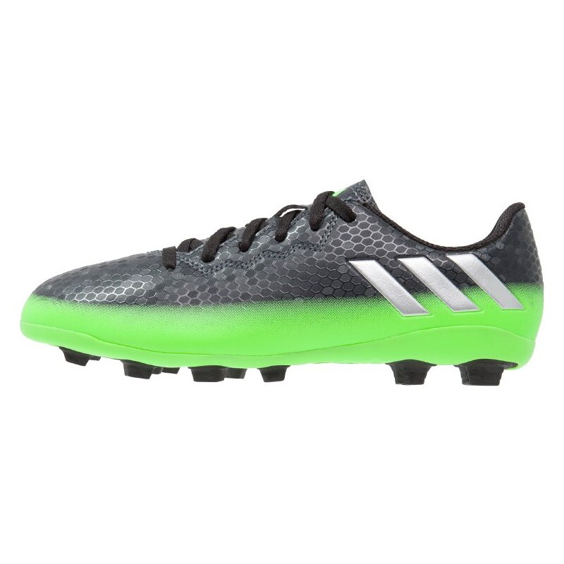 adidas Performance 16.4 FXG Chaussures de foot à crampons dark grey/silver metallic/solar green