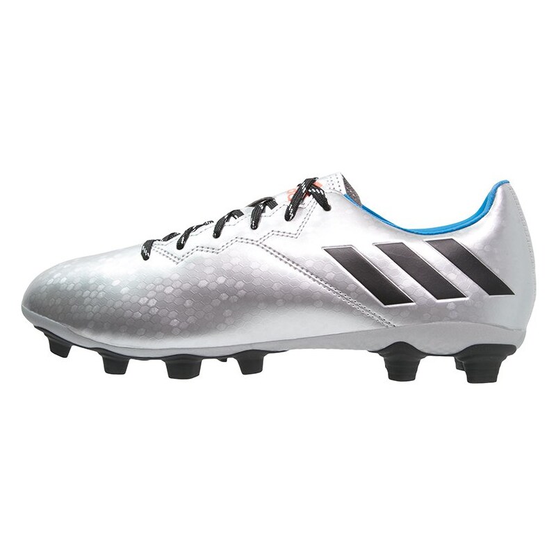 adidas Performance MESSI 16.4 FXG Chaussures de foot à crampons silver metallic/core black/shock blue