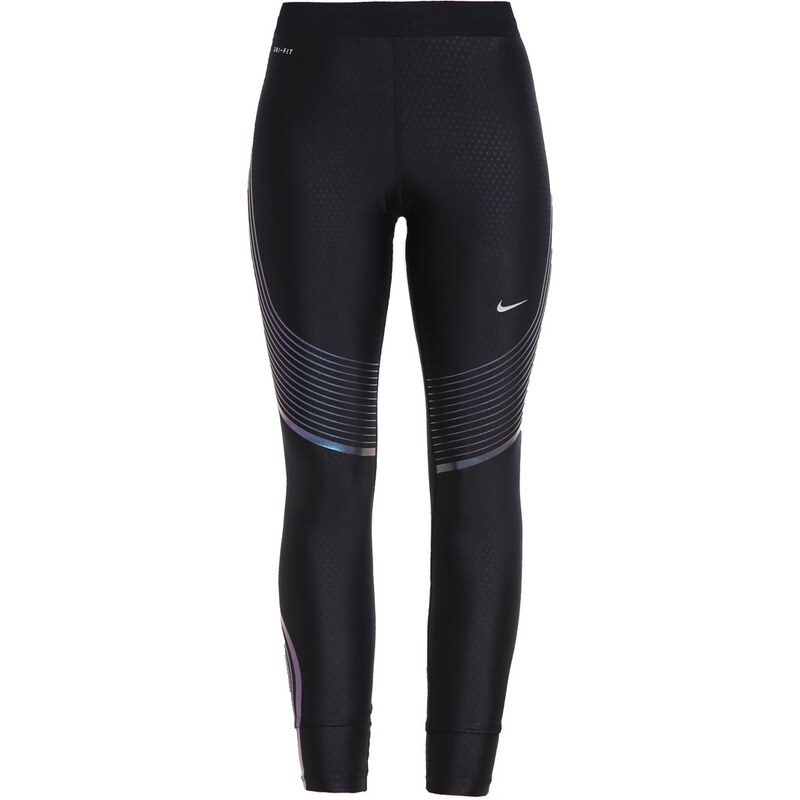 Nike Performance POWER SPEED Collants black/iridescent/reflective silver