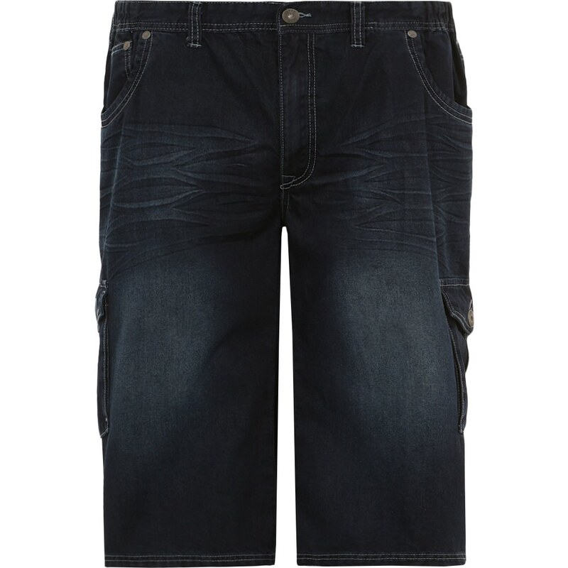 Replika Short en jean used denim dark blue